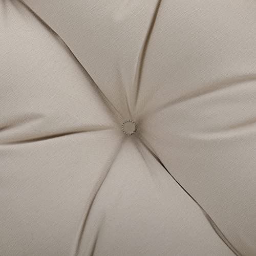 Sorra Home Tufted Papasan Cushion - Bucket & Moon Chair Comfy Round Cushion - Floor Pillow with Plush Foam for Indoor Furniture (Frame Not Included) - Coral (48" x 48" x 4") by Sorra Home - Image 4
