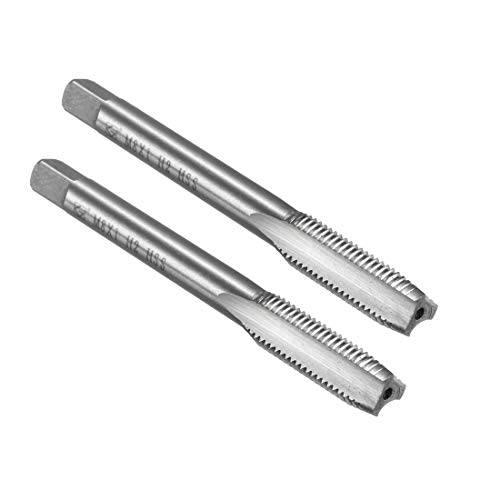 uxcell Metric Tap M8 x 1mm Pitch H2 Right Hand Thread Plug HSS for Threading Machine Electric Drill DIY 2pcs