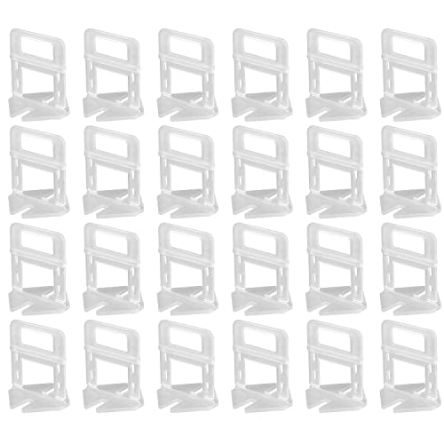 BE-TOOL Tile Leveling System Clips, Clips Tile Spacers Tile Leveling Spacer System(2.5mm(100pcs)), White