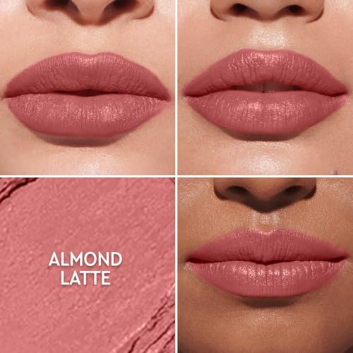 Image of Kiro Slickstick Luxe Matte Lipstick - Almond Latte, 2.4g | High-Pigment Velvet Matte Finish | Hydrating & Long-Lasting | Infused with Peptides & Hyaluronic Spheres | 12 Nude, Pink, Brown & Red Shades
