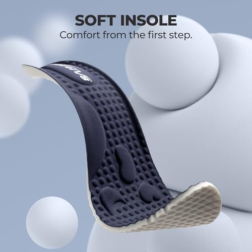 NORTIV 8 Women's Slip on Walking Shoes Hands Free Non-Slip Lightweight Gym Workout Casual Comfort Breathable Running Tennis SwiftSleek Fashion Sneakers,Size 8.5,Navy,NWUMWA2401