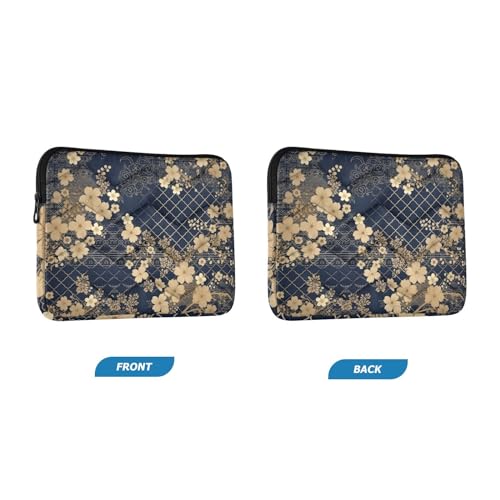 Funda para portátil 13-14 pulgadas con diseño floral impermeable miniatura 2