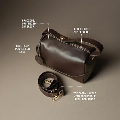Image of Theater Bonbon Crossbody Duffle Bag for Women Structured Shoulder Handbag with Adjustable and Detachable Strap