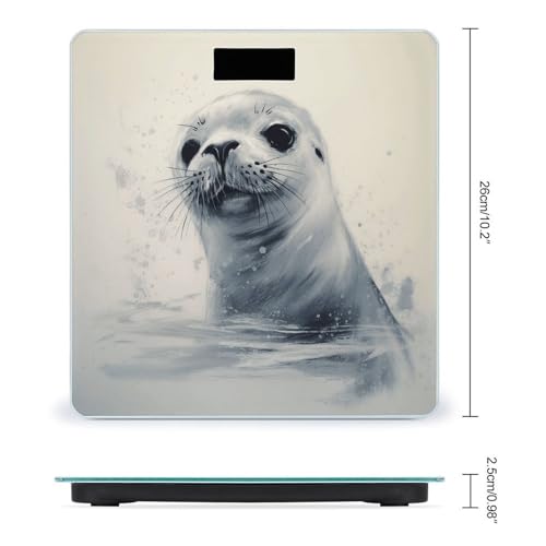 Báscula Digital de Baño con Pantalla LCD y Vidrio Templado miniatura 2