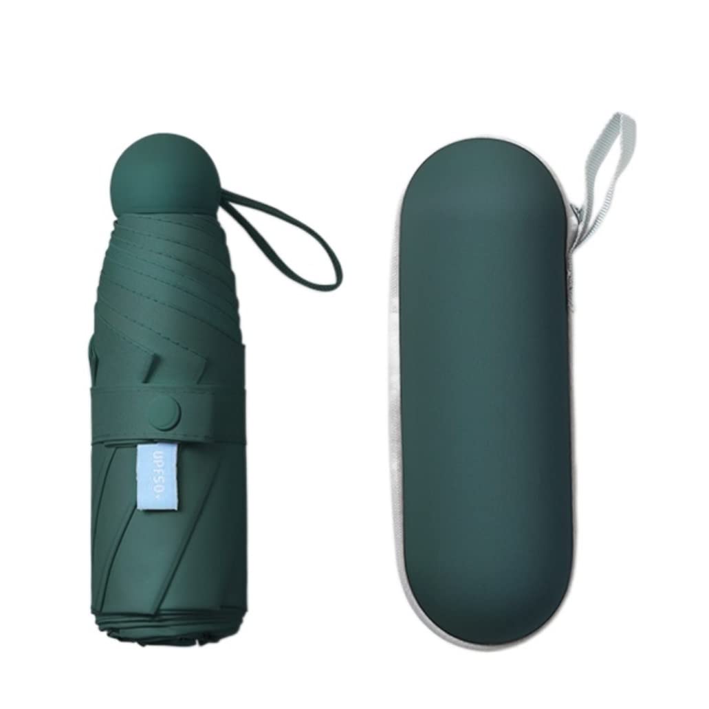 Paraguas Mujer Paraguas Plegable Manual, Paraguas Ligero Para Lluvia, Sombrilla Anti-Uv Para Mujer, Sombrilla De Bolsillo, Sombrilla Portátil Paraguas Antiviento (Color : D)