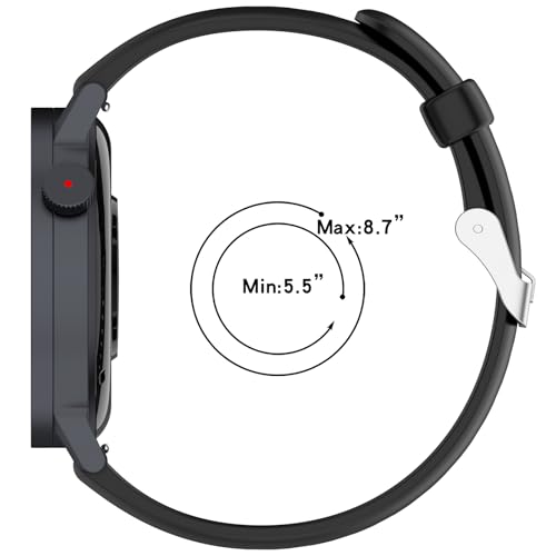 Correa de silicona compatible con CMF Watch 3 Pro negra miniatura 6