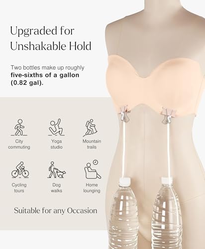 Image of Popilush Strapless Bras for Women Bandeau Unlined Bra No Padding Underwire
