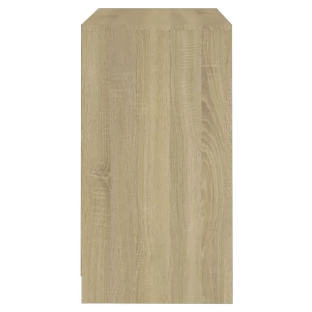 vidaXL Buffet, Armoire avec 2 Portes, Meuble de Rangement, Organisateur de Salle de Séjour Salon Intérieur, Chêne Sonoma Bois d'Ingénierie