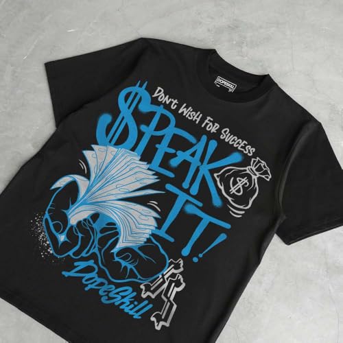 Image of DopeSkill Graphic Tee Streetwear Hip Hop Hypebeast Unisex T-Shirt Sneaker Colour Matching Shirts Inspired Motivation Quotes