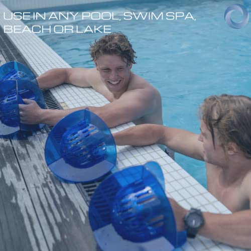 Image of Total Body Pool Weights for Water Exercise Bundle, Polycarbonate Upper Body Bells & Padded Lower Body Fins, Aqua Therapy, Pool Exercise, Water Aerobics, Color Indicate Resistance Level