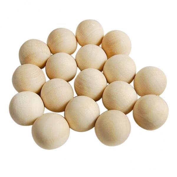 SNAPPSY 4x100 Pieces Bulk Round Wood Beads Loose Spacer for Jewelry Art Crafts 10mm-picture-32