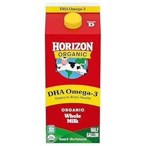 Horizon Organic DHA Omega-3 Milk, D...