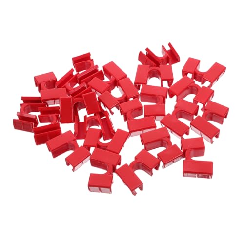 FELTECHELECTR 30個入り再利用可能な箸トレーニングクリップ 耐久性のある滑り止め接続器 初心者向け右利き左利き対応 食事補助用練習用箸ヘルパ