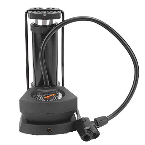 Insuflador de pedal de bicicleta, fácil de usar bomba de ar com pedal, acabamento requintado preto l