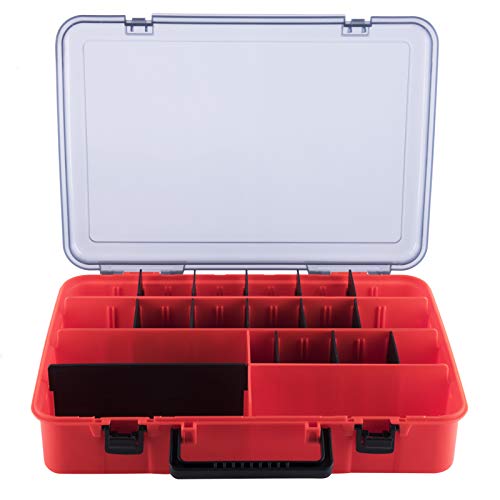 Goture Small Tackle Box Satchel, Tackle Storage Adjustable Divider Removable Compartment with Handle,Box Organizer for Fishing Storage