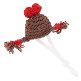 DRESSOOS Adorable Bonnet Décoratif en Tricot pour Hamster Petit Bonnet pour Animal De Compagnie pour Halloween Cosplay Anniversaire Confortable Et Facile À Porter