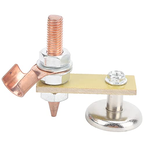 Welding Magnet Head Single Ground Connector Spotter Iron Insulation Board Welder Power Tool Copper Tail Welding Stability Clamps