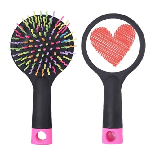 Brosse démêlante Saint-Valentin Heart Graffiti Line pour routine capillaire du matin