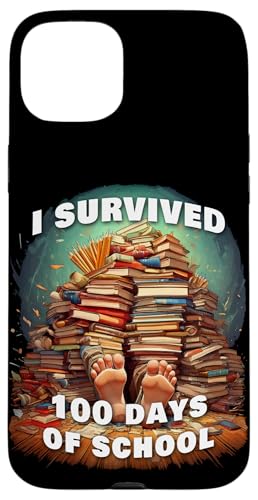 I Survived 100 Days of School 67 Meme Kids �X�}�z�P�[�X iPhone 15 Plus �p