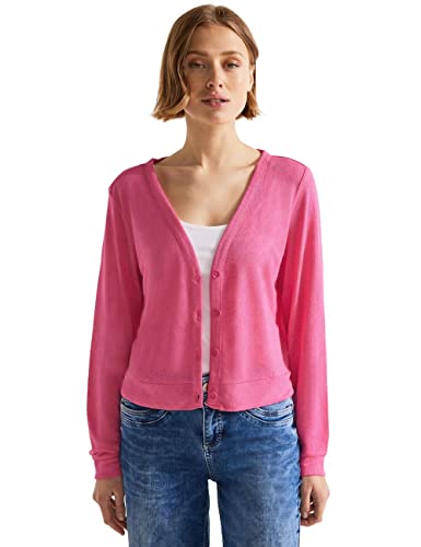 STREET ONE Damen A320106 Cardigan Bolerojacke, Berry Rose, 38 EU