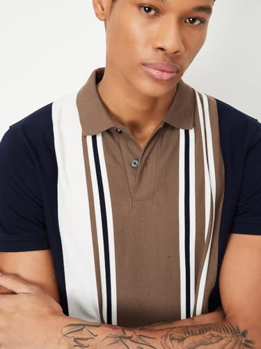 Image of Max Men Slim Fit Solid Polo T-Shirt