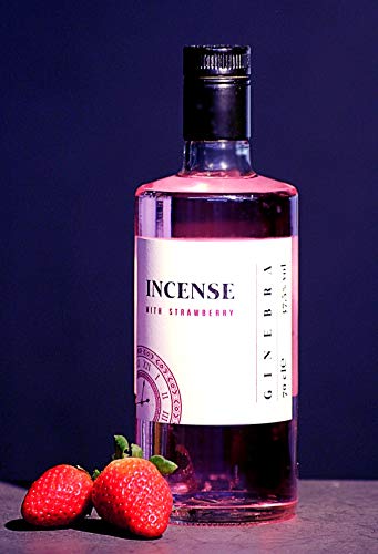 Incense Strawberry Gin Rose, Dry Gin mit Erdbeer Geschmack, Gin Rosa (1 x 0.7 L) mit 37,5% vol. – Bild 3