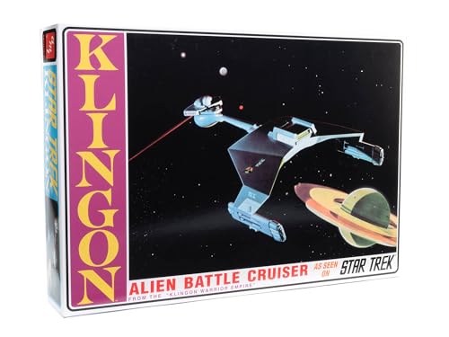 AMT 1428 Star Trek The Original Series Klingon Battle Cruiser 1:650 Maquette Kit