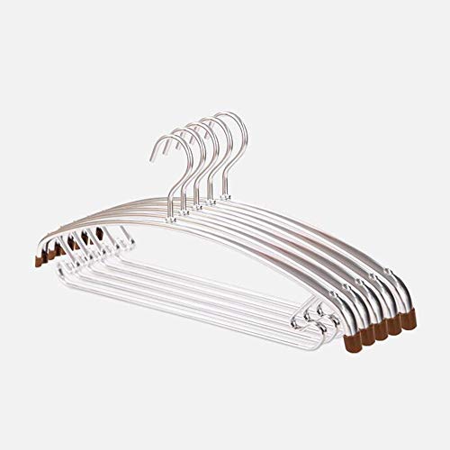 TBLOTYD Clothing Hangers Heavy Durable Hangers Metal Hangers Space Saving Clothes Hangers Non Slip Clothes Hangers,Smooth and Not Easy to Rust,for Family Hotel Clothing Store,Silver-10 Pack