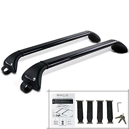 Spec-D Tuning RRB-S1005 31.5" Adjustable Roof Top Cross Bar Cargo Luggage Rack Lock+Keys