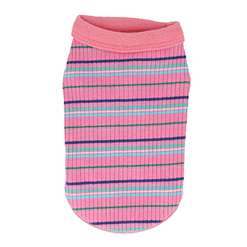 LOPHIPETS-100-Cotton-Rib-Dog-Shirt-Vest-for-Small-Dogs-Teacup-Chihuahua-Yorkie-Puppy-Clothes-Tank-Tee-PinkXXS LOPHIPETS 100 Cotton Rib Dog Shirt Vest for Small Dogs Teacup Chihuahua Yorkie Puppy Clothes Tank Tee PinkXXS