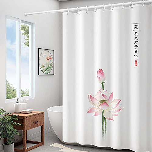 Rideau de bain 240x200cm lavable en polyester résistant à la moisissure - 8