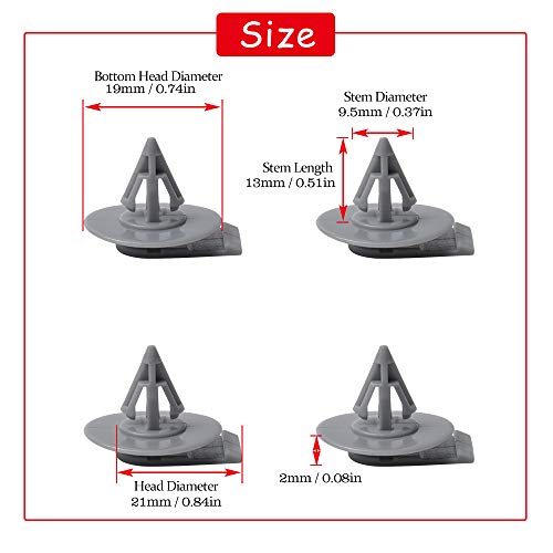 Image of OTUAYAUTO 30PCS Wheel Arch Clips | Replacement for Mini Cooper, Fender Trim Clips Replace OEM: 07-13-2-757-821