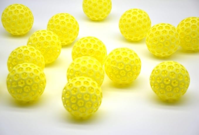 Balles de pickleballs silencieuses NETX Vortex imprimées 3D lot de 24 accessoires entraînement