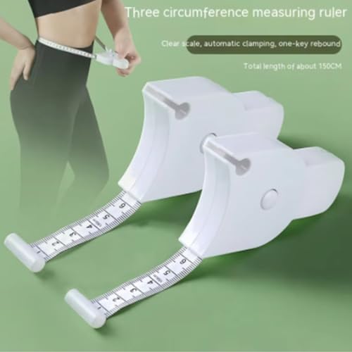 Cinta métrica corporal retráctil 150 cm 2 piezas miniatura 2