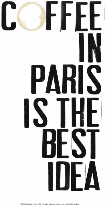 Drinks in Paris I Poster Print - Deborah Velasquez (18 x 24)