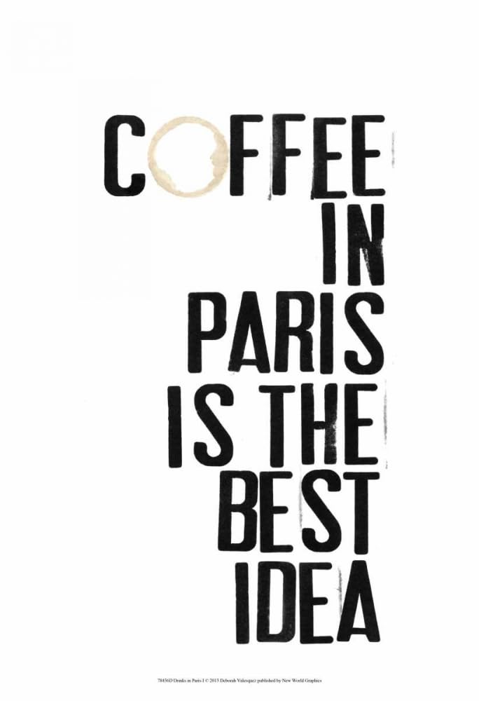 Drinks in Paris I Poster Print - Deborah Velasquez (18 x 24)