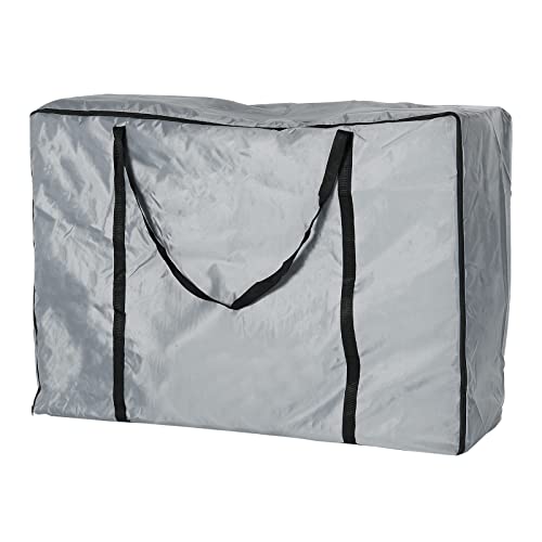 PATIKIL Bolsa de almacenamiento de silla, funda de transporte plegable impermeable para silla de camping al aire libre, silla de playa, silla de gravedad cero, gris Cover