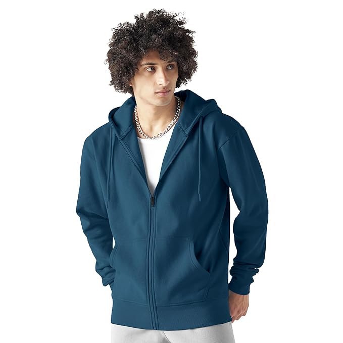 funky monkey Clothing Men’s Solid Zipper Hooded Sweatshirt-picture-29
