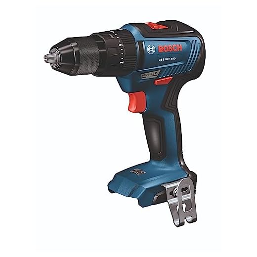 BOSCH GSB18V-490N 18V EC Brushless 1/2 In. Hammer Drill/Driver (Bare Tool)