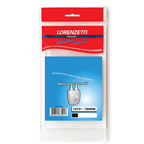 Resistência Aquecedor Versátil 127V 5000W 755D, Lorenzetti, 7589054, Metal, Pequeno