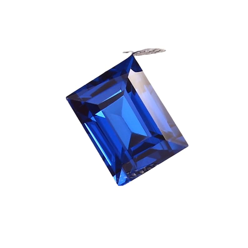 Saphir bleu naturel 9x7mm en émeraude à facettes pour offrir un bijou éternel