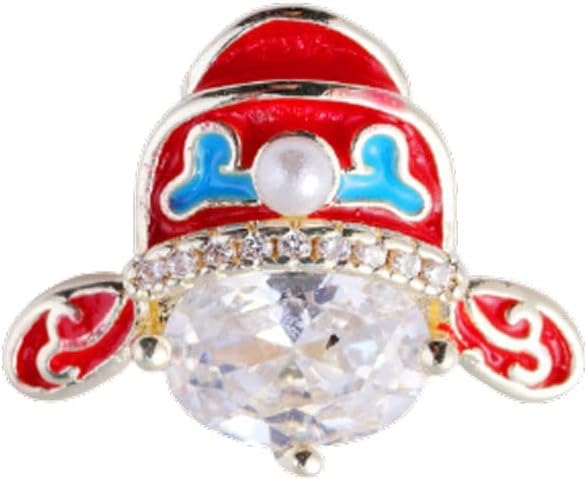 ネイルチップ 5pc中国風北京オペラフェイシャルメイク偽ネイルアクセサリージルコンチェーンパールメタル 爪なし ネイルパッチ Color 5 日本初の