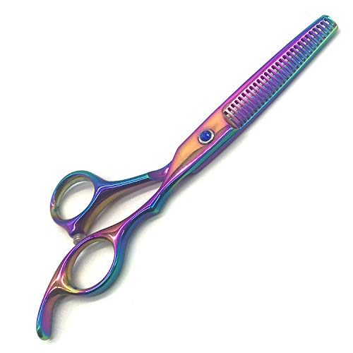 Pets Hair Thinning Grooming Shears Scissor(6 Inch, Purple Dragon, Stainless Steel) Professional