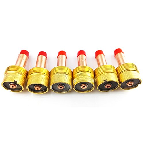 25Pcs Tig Accessories Kit Large Alumina Nozzles 54N63 Gas Lens Gasket Back Cup Caps For Welding Torch Wp17/18/26 Pta Db Sr Series #TOP1