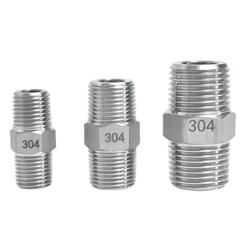 Conector macho M18x1.5 a BSPT 1/8 en acero inoxidable 316 resistente 5