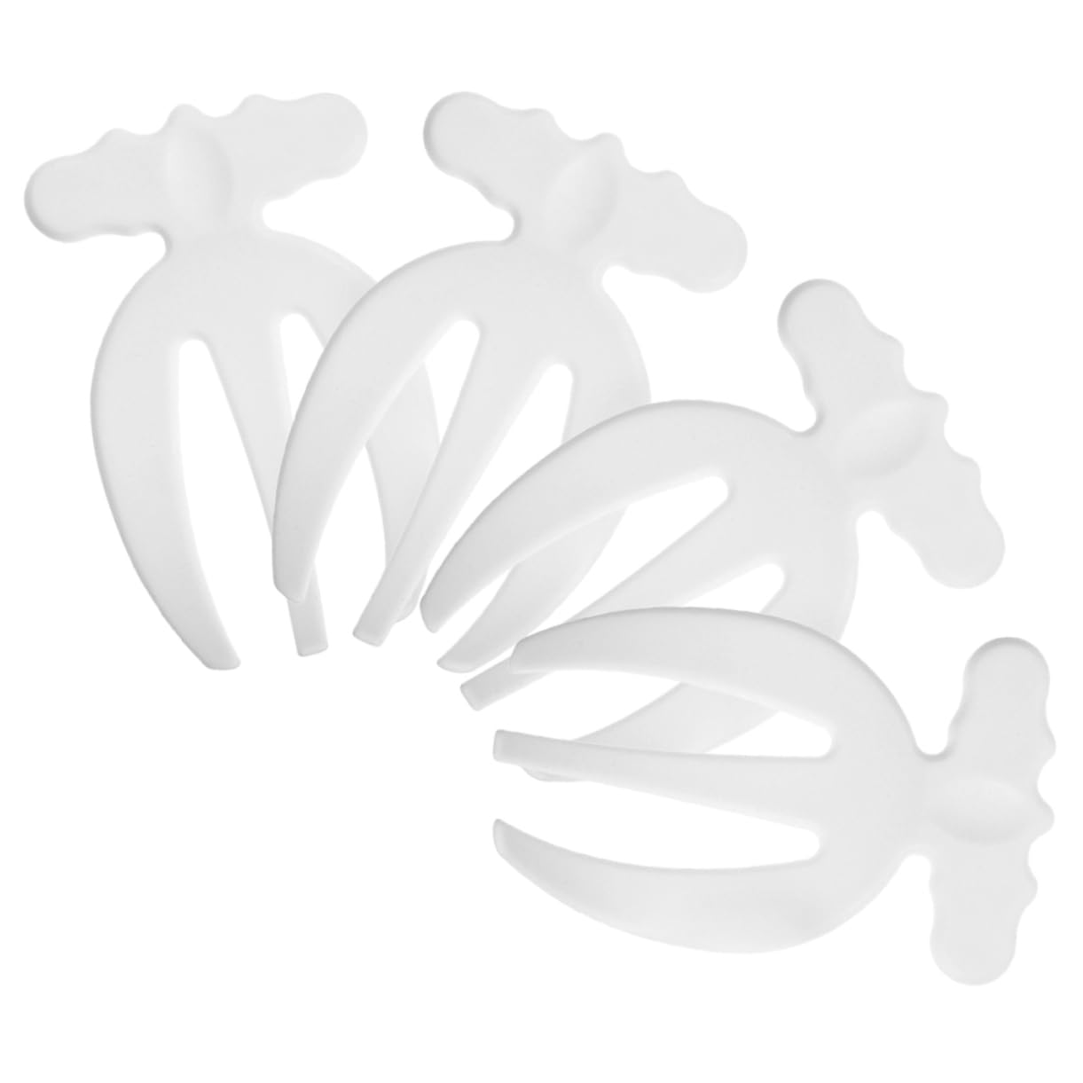 PRETYZOOM 4pcs Salad Fork Claws Salad Server Household Salad Fork Salad Serving Claw Cookware Fork Reusable Plastic Salad Hands Dessert Fork Kitchen Tool Short Salad Hands Short Handle Fork