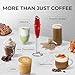 Zulay Kitchen Powerful Milk Frother Wand - Ultra Fast Handheld Drink Mixer - Electric Whisk Foam Maker for Coffee, Lattes, Cappuccino, Frappe, Matcha & Coffee Creamer - Milk Boss Cardinal Red
