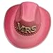 Wedding Party Cowgirl Hat for Bridal Large Brim Role Play Cowboy Fashion Music Festival Bachelorette Party Cap Sun Hat