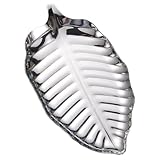 Assiettes en forme de feuille – fabriquées en acier inoxydable de haute qualité, ces assiettes de service sont à la fois esthétiques et pratiques