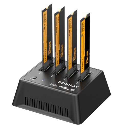 Boîtier SSD M.2 NVMe SATA double baie avec ventilateur et dock de stockage 10 Gbps USB